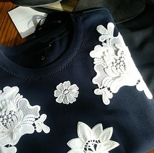 Sz Small Victoria Beckham Embroidered Pullover